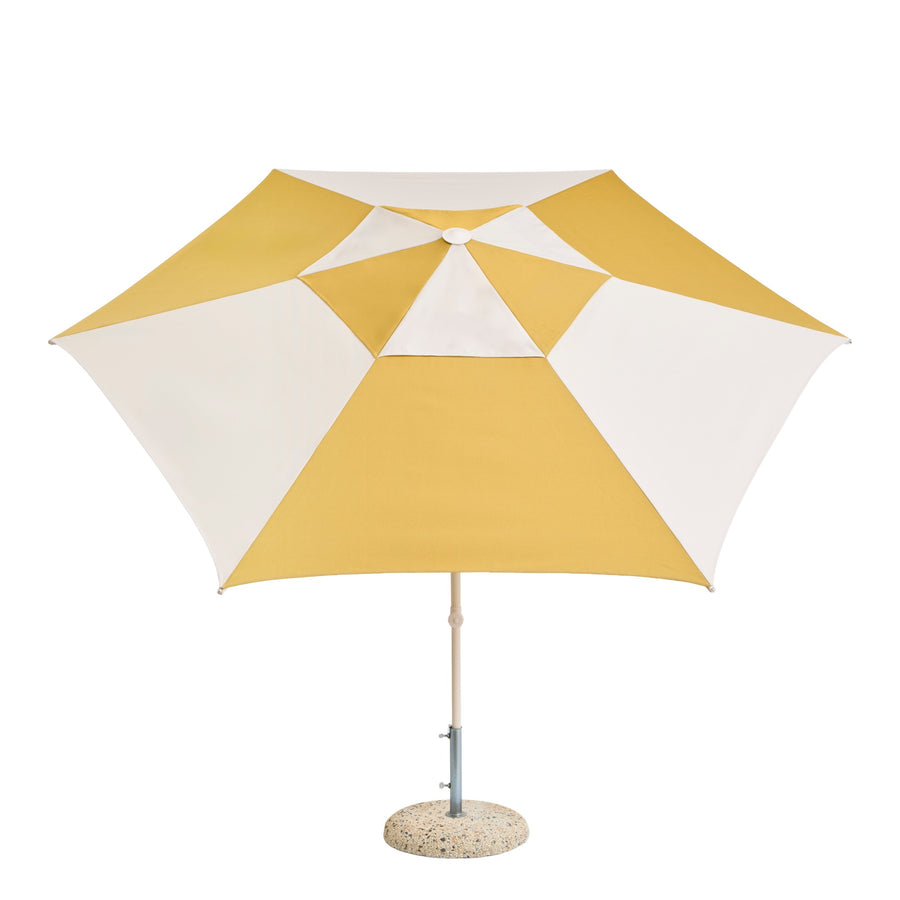 Slunečník Terrazza, Hexagon, Ochre / Off-white