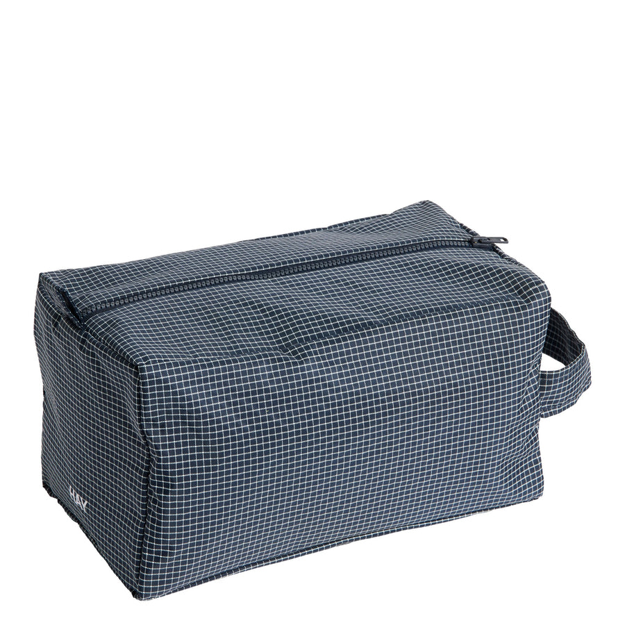 Kosmetická taška Grid Wash, Medium, Dark Blue