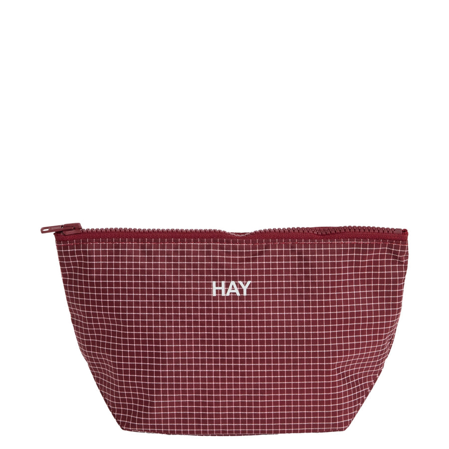 Taštička Grid Pouch, Small, Burgundy