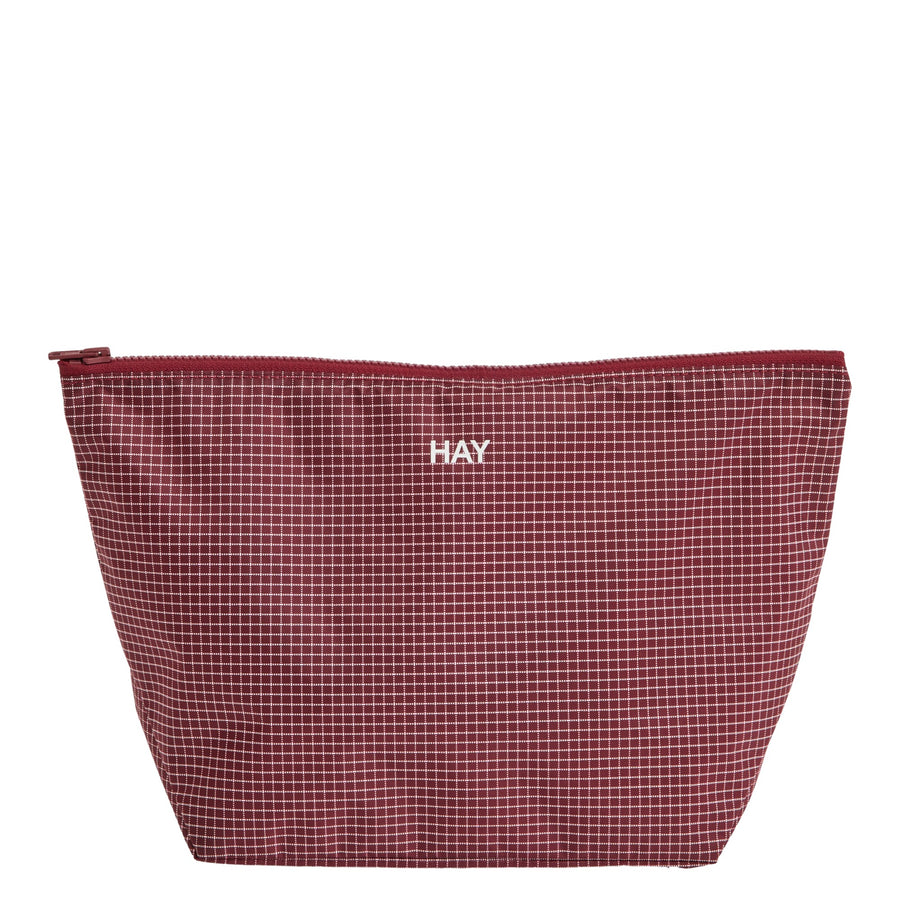 Taštička Grid Pouch, Medium, Burgundy