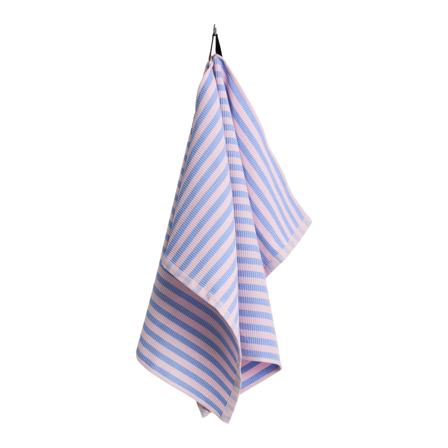 Utěrka Canteen, Sky Blue and Light Pink Block Stripe