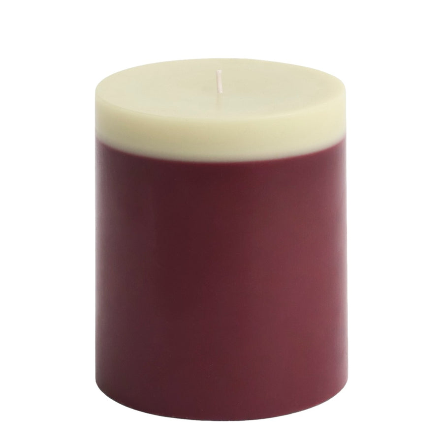Svíčka Silo, Medium, Bordeaux and Lime White