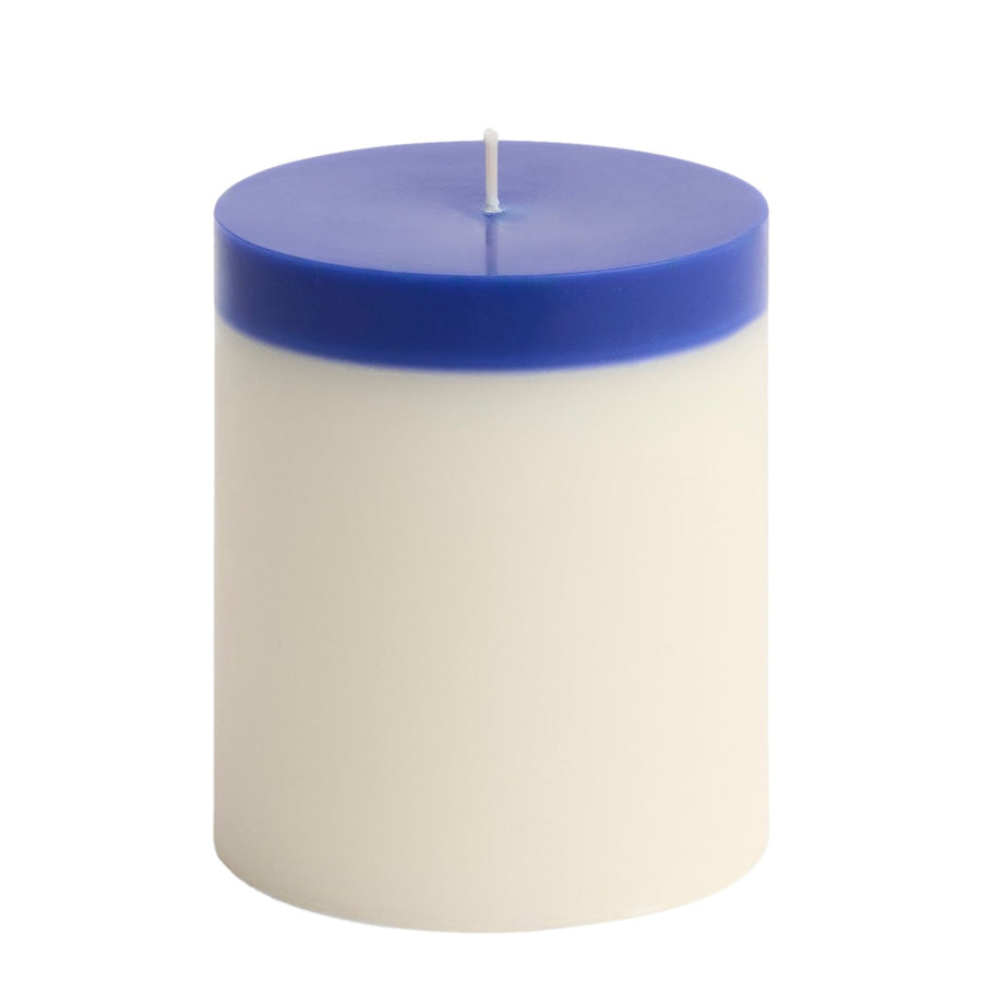 Svíčka Silo, Medium, Ivory and Royal Blue