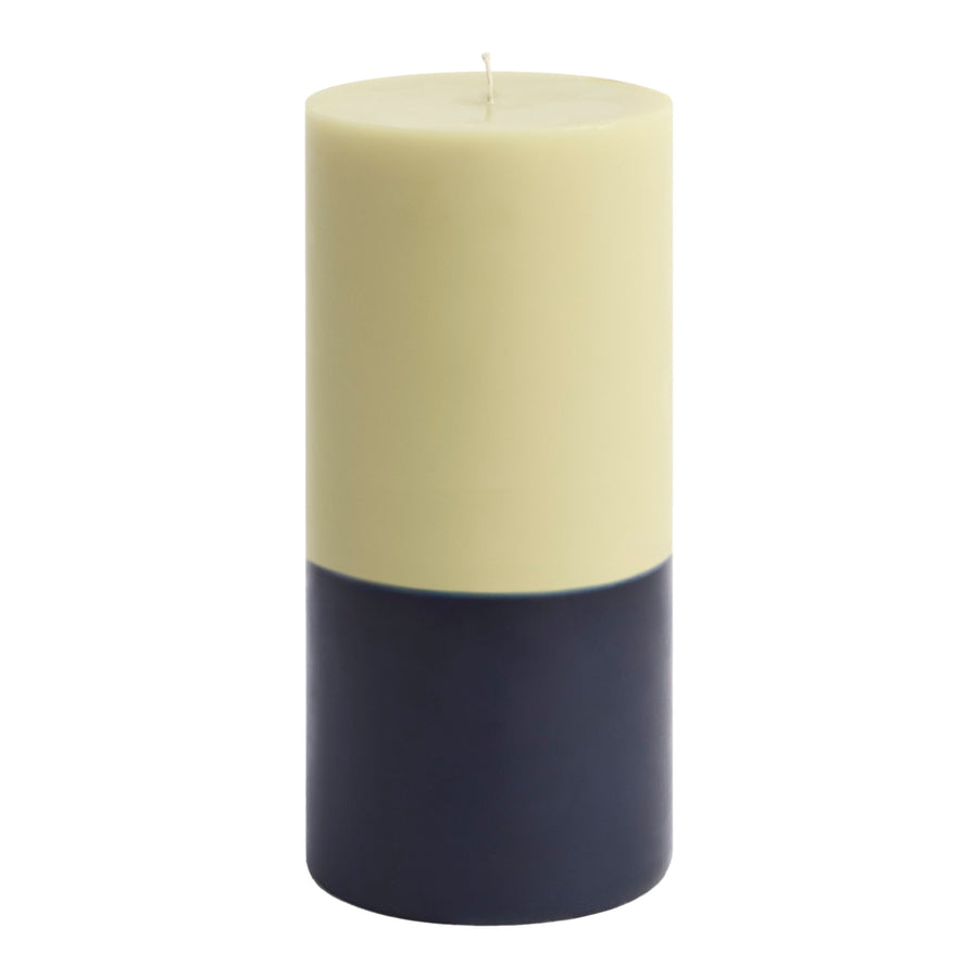 Svíčka Silo, Large, Lime White and Midnight Blue