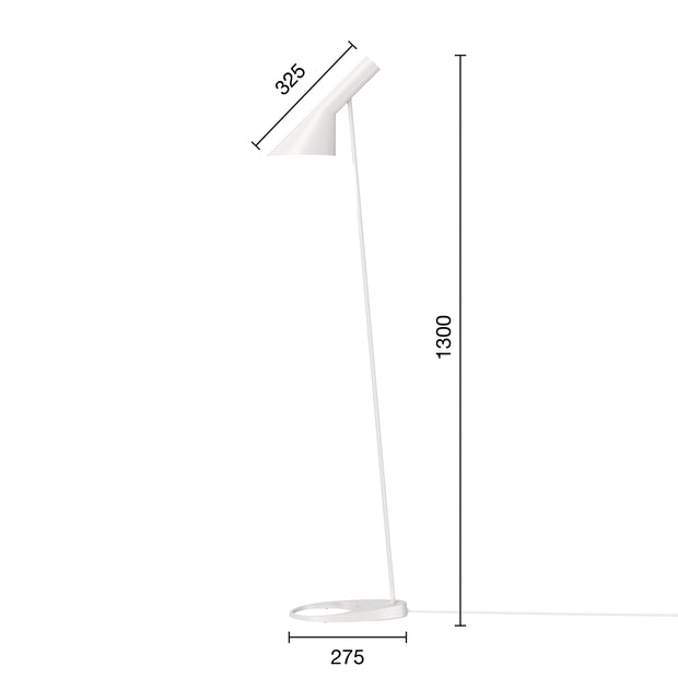 Louis Poulsen Stojací lampa AJ, White - DESIGNSPOT