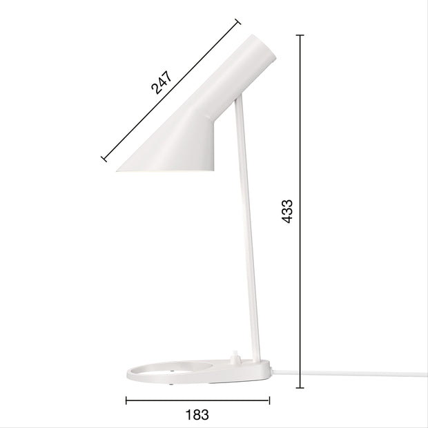 Louis Poulsen Stolní lampa AJ Mini, White - DESIGNSPOT