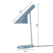 Louis Poulsen Stolní lampa AJ, Dusty blue - DESIGNSPOT