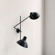 Astep Nástěnné svítidlo VV Cinquanta Twin, Brass / Black - DESIGNSPOT