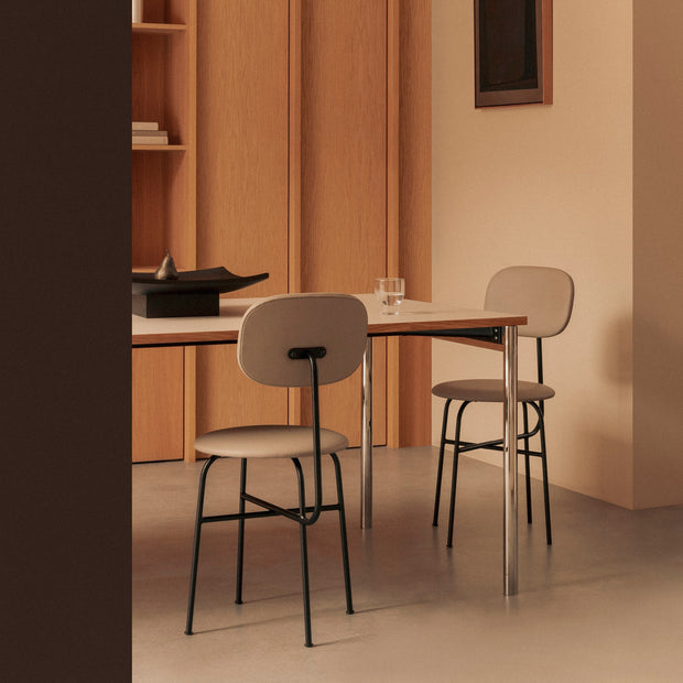 Audo Copenhagen Stůl Co Table 140x70, Chrome / Creme - DESIGNSPOT