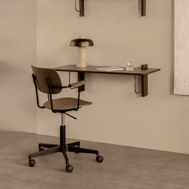 Audo Copenhagen Kancelářská židle Co Task Chair, Black / Dark Oak - DESIGNSPOT