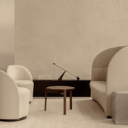 Audo Copenhagen Konferenční stolek Passage, Ø70, Walnut - DESIGNSPOT