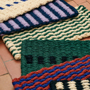 HAY Rohožka Coco, Dot, Dark Green and Black - DESIGNSPOT