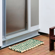 HAY Rohožka Coco, Dot, White and Blue - DESIGNSPOT