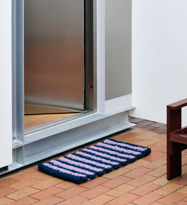 HAY Rohožka Coco, Dot, White and Blue - DESIGNSPOT