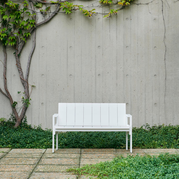 Hay Zahradní lavice Crate Dining Bench, White - DESIGNSPOT