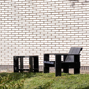 Hay Zahradní křeslo Crate Lounge Chair, Black - DESIGNSPOT