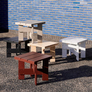 Hay Zahradní stolek Crate Low Table Small, White - DESIGNSPOT