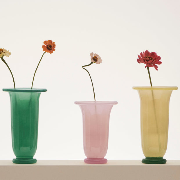 HAY Váza Empire, M, Yellow / Lime - DESIGNSPOT