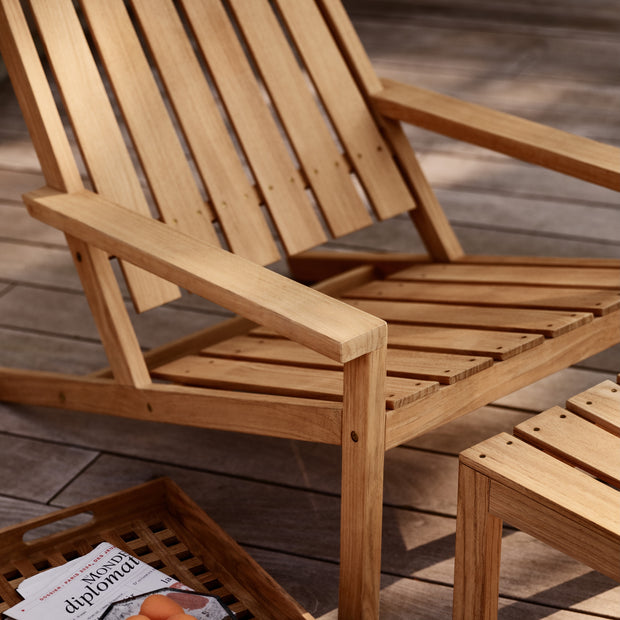 Fritz Hansen Zahradní křeslo Between Lines, Teak - DESIGNSPOT
