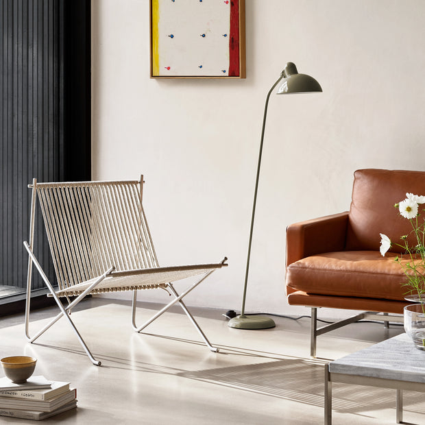 Fritz Hansen Stojací lampa Kaiser Idell, Olive Green - DESIGNSPOT