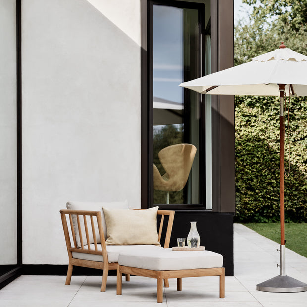 Fritz Hansen Slunečník Messina, Square, Off-White - DESIGNSPOT