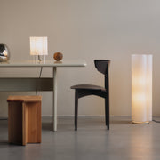 Ferm Living Stolní lampa Boe, Silver / Natural - DESIGNSPOT