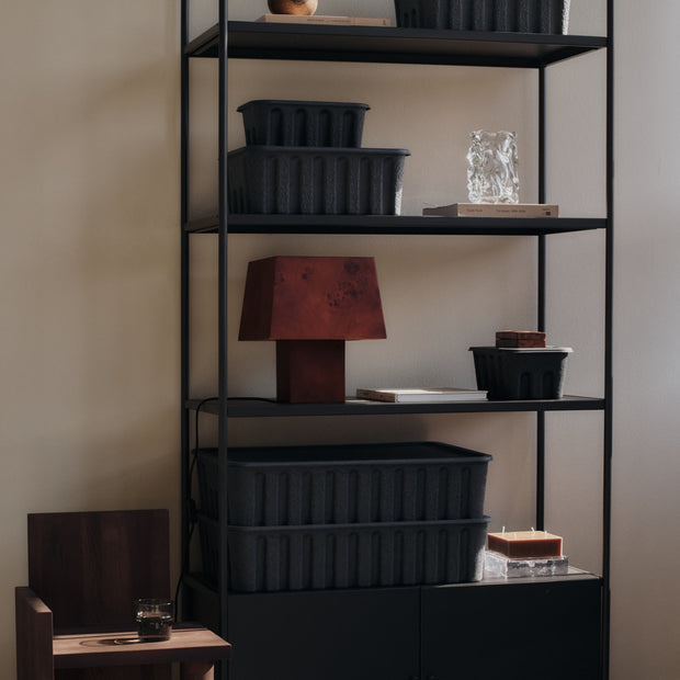 Ferm Living Stolní lampa Burl, Dark Stained Burl - DESIGNSPOT