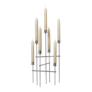 Ferm Living Svícen Elysia, Brushed Stainless Steel - DESIGNSPOT