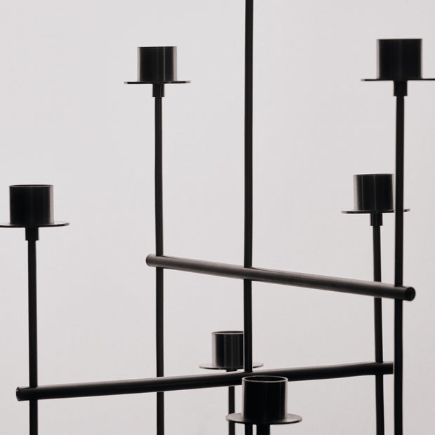 Ferm Living Svícen Elysia, Brushed Stainless Steel - DESIGNSPOT