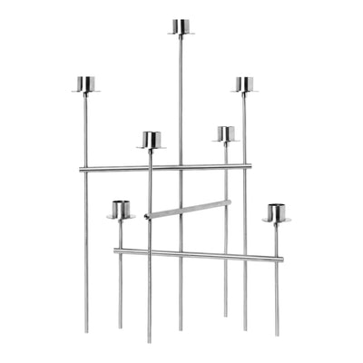 Ferm Living Svícen Elysia, Brushed Stainless Steel - DESIGNSPOT