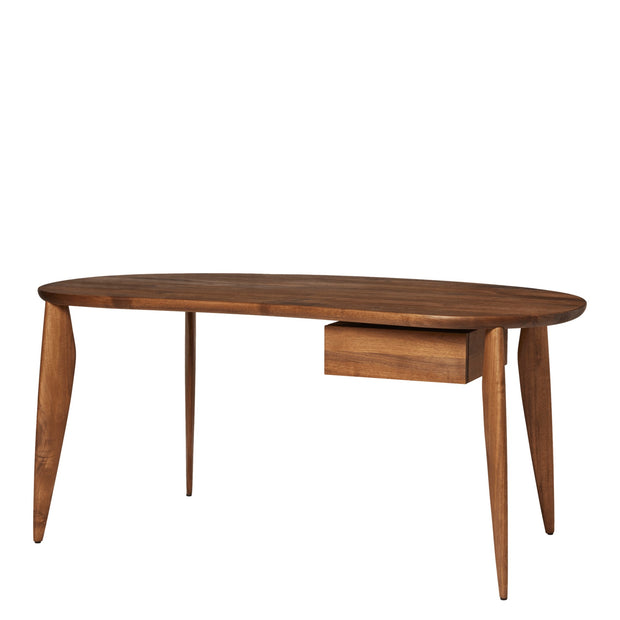Ferm Living Psací stůl Feve, Walnut - DESIGNSPOT