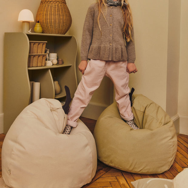 Ferm Living Sedací vak Pear, Green - DESIGNSPOT