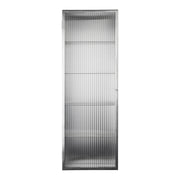 Ferm Living Nástěnná skříňka Haze Tall, Brushed Stainless Steel - DESIGNSPOT