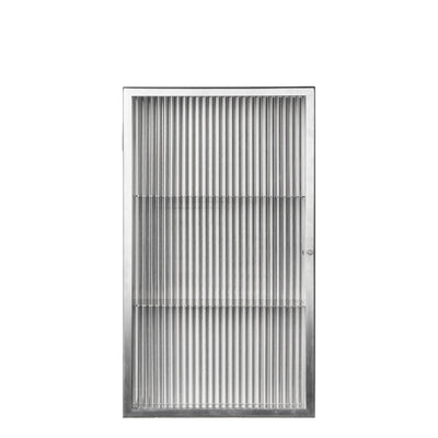 Ferm Living Nástěnná skříňka Haze, Brushed Stainless Steel - DESIGNSPOT