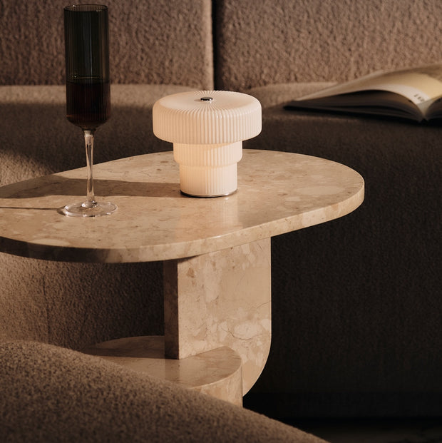 Ferm Living Odkládací stolek Insert, Sand Marble - DESIGNSPOT