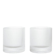 Ferm Living Skleničky Ripple Tumbler, Clear, sada 2 kusů - DESIGNSPOT
