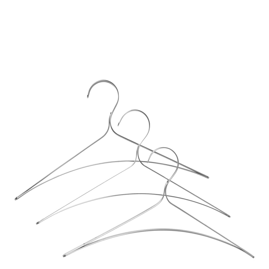 Ramínka na šaty Bowline, Stainless Steel, sada 3 kusů