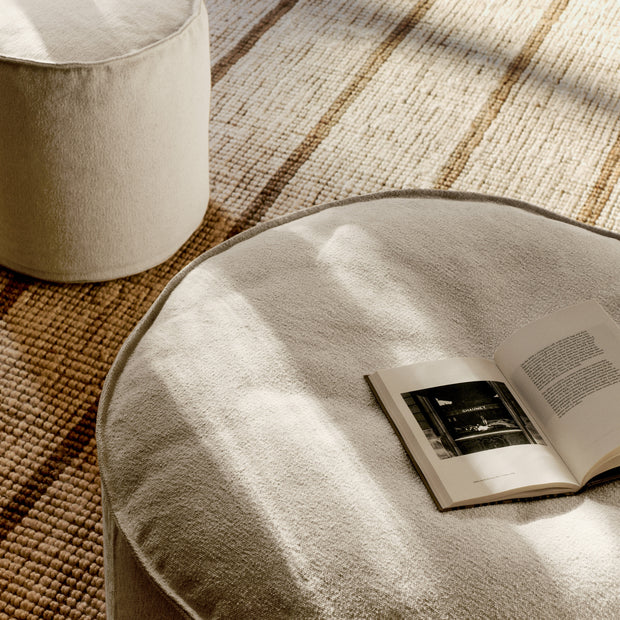 Ferm Living Pouf Aun, Ø40, Off-White - DESIGNSPOT
