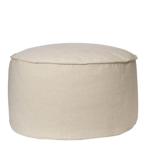 Ferm Living Pouf Aun, Ø80, Off-White - DESIGNSPOT