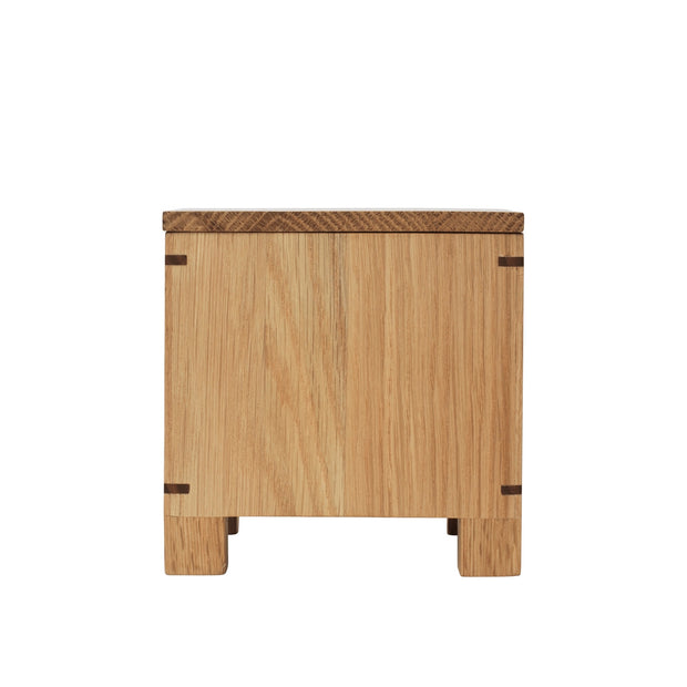 Ferm Living Dřevěná dóza Bon Garlic Box, Oak - DESIGNSPOT