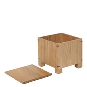 Ferm Living Dřevěná dóza Bon Garlic Box, Oak - DESIGNSPOT