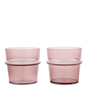 Ferm Living Skleničky Boya Low, Mauve, sada 2 kusů - DESIGNSPOT