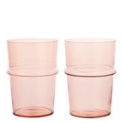 Ferm Living Skleničky Boya Tall, Blush, sada 2 kusů - DESIGNSPOT