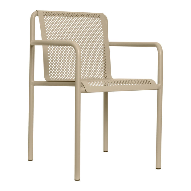 Ferm Living Zahradní židle Dapple s područkami, Cashmere - DESIGNSPOT