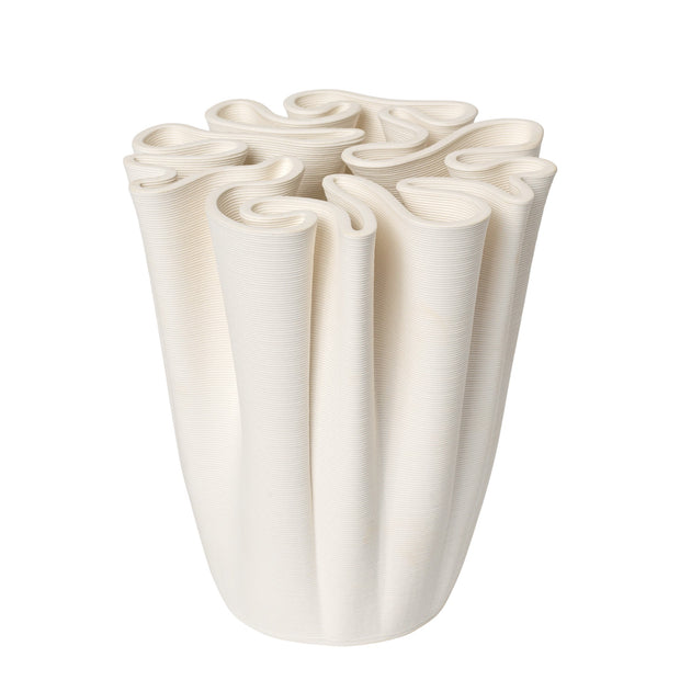 Ferm Living Váza Dedali, H18, Off-White - DESIGNSPOT