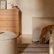 Ferm Living Pouf Aun, Ø40, Off-White - DESIGNSPOT