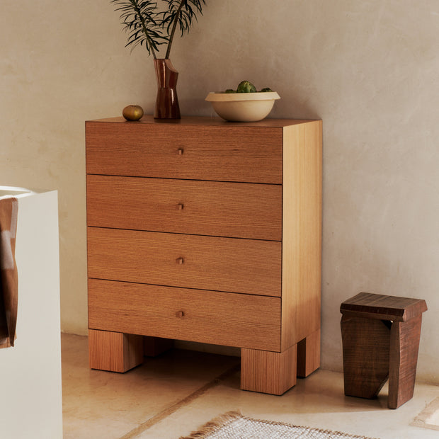 Ferm Living Komoda Kuben, 1x4, Natural Oak - DESIGNSPOT