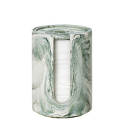 Ferm Living Krabička na vatové polštářky Mist, Emerald / Off-White - DESIGNSPOT