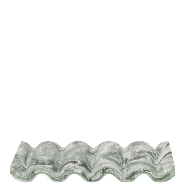 Ferm Living Miska na mýdlo Mist, Emerald / Off-White - DESIGNSPOT