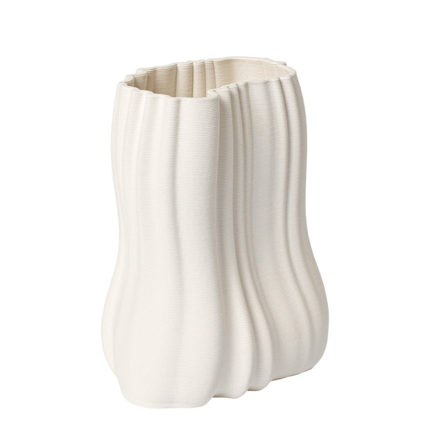 Ferm Living Váza Moire, Small, Off-White - DESIGNSPOT
